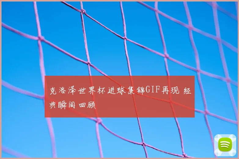 克洛泽世界杯进球集锦GIF再现 经典瞬间回顾